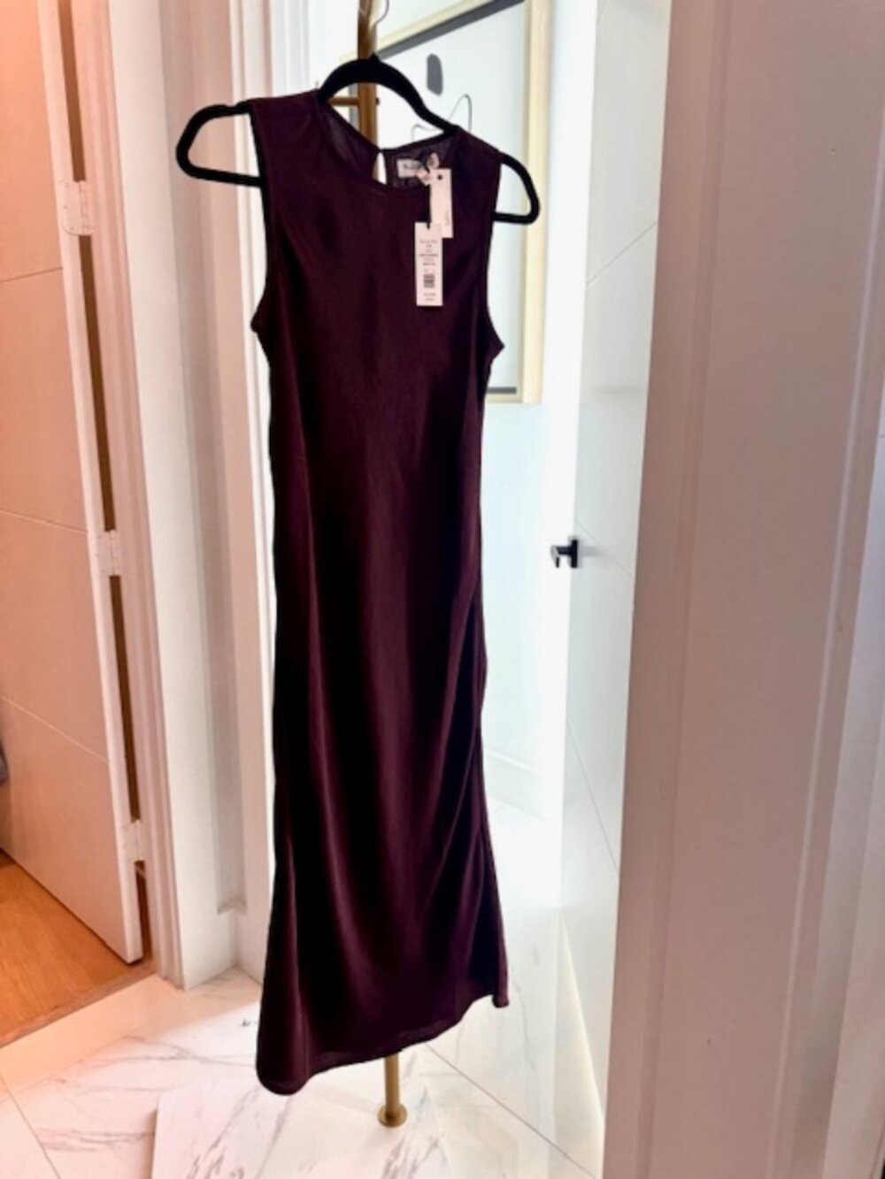 NWT - Michael Stars - Seema Satin Midi Dress, Size Small - Picture 7 of 7